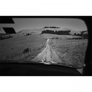 Neil Young and driving into his Broken Arrow Ranch, 2012, for New York ...